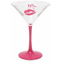 7 1/2 Oz. Martini Glass w/ Colored Stem